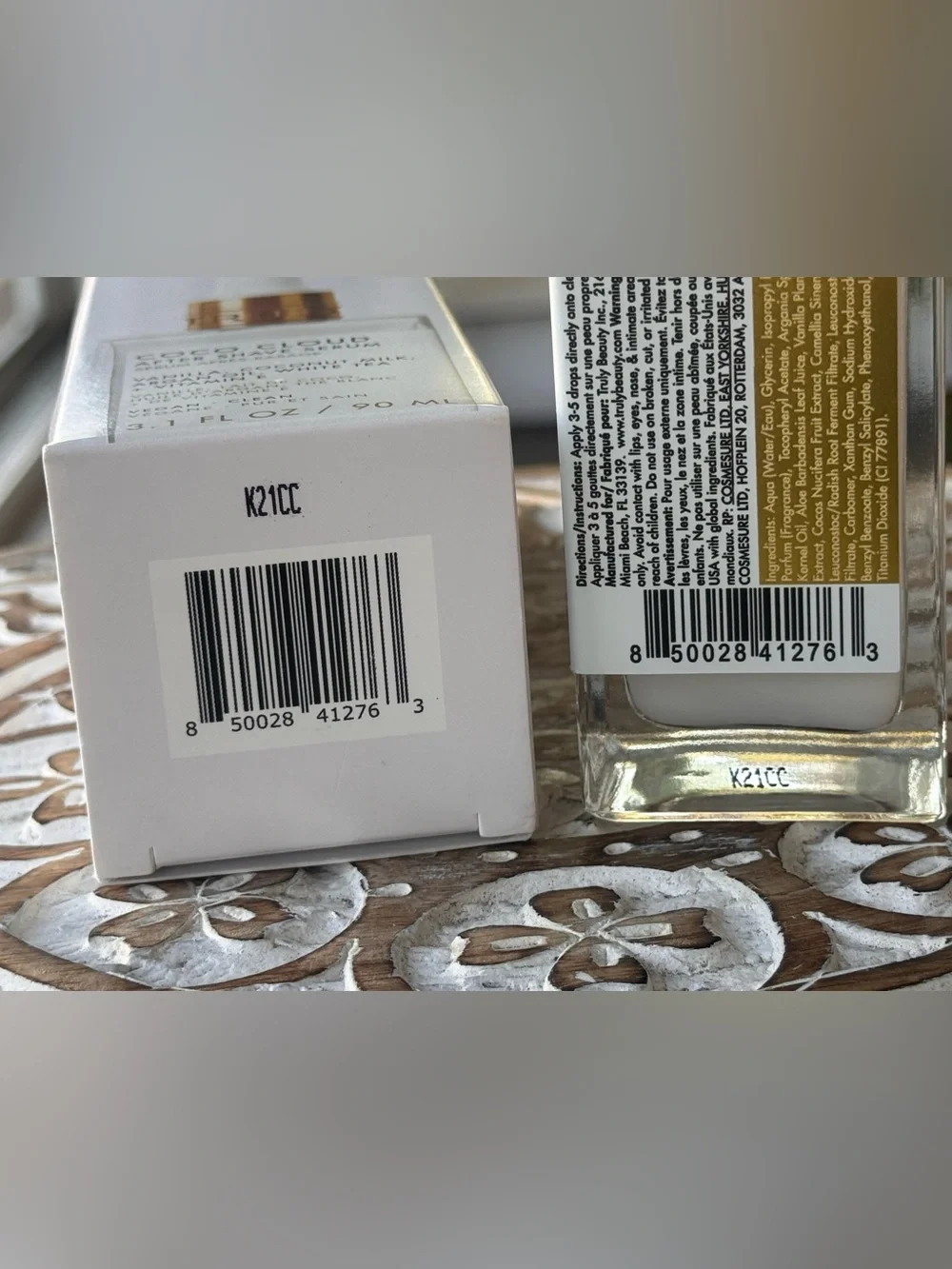 Truly Coco Cloud After Shave Serum Coconut Vanilla 3.1 oz New in Box